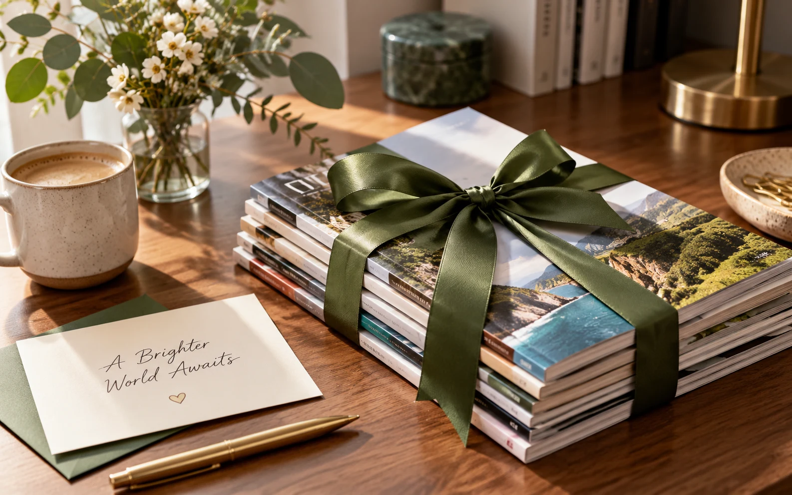 Magazine gift subscription editorial image